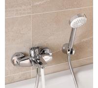 Kludi PURE&SOLID Mitigeur de baignoire en applique, Mitigeur monocommande, 346810575,