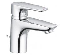 Kludi Mitigeur lavabo Pure & Solid 343820575 DN 15 avec jeux de déchets métalliques chromé