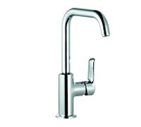 Kludi Pure&Solid mitigeur lavabo 340240575 DN 15, levier latéral, bec pivotant, sans garniture de vidange , chromé