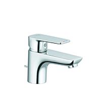Kludi Mitigeur de lavabo PURE&STYLE – hauteur de bec 60 mm, garniture en métal – Chrome (403850575)