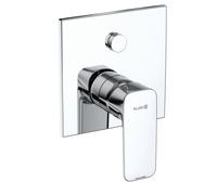 KLUDI PURE&STYLE Mitigeur monocommandé encastré pour bain et douche, montage mural, 407590575, Couleur: chrome