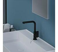 Kludi Mitigeur lavabo PURE&STYLE bec 220 mm pivotant sans garniture d'écoulement noir mat