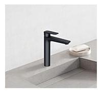 Kludi Mitigeur monocommande PURE&STYLE pour lavabo Bec 215 mm sans garniture d'écoulement Noir mat