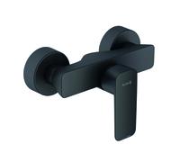 KLUDI PURE&STYLE Mitigeur monocommandé pour douche, montage mural, 408413975, Couleur: noir mat