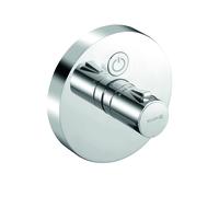 KLUDI PUSH Mitigeur thermostatique encastré, d'un consommateur, bouton-poussoir de commande, chrome, 389020538