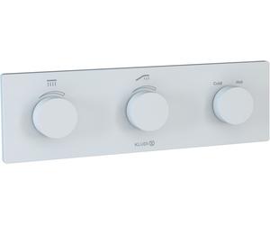 Kludi Pushtronic mitigeur bain-douche encastrée avec thermostat blanc 3830053-00