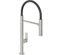 Kludi Qord mitigeur de cuisine sur pied noir-nickel 56859N575