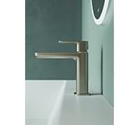 Kludi RENON 110 mitigeur lavabo 42288N575 avec push-open garniture de vidange Inox Nickel brossé
