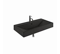 Kludi RESA lavabo 59WW10139 101 x 50 x 12 cm, un trou pour robinetterie, noir mat