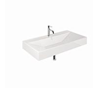 Kludi RESA 59WW10143 101 x 50 x 12 cm, un trou pour robinet, blanc brillant