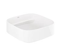 Kludi Resa C lavabo avec bouchon 40x40 cm carrée à poser blanc 58CW3043