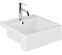 Kludi Resa lavabo 46x46 cm carrée encastrée blanc 57W0143