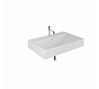 Kludi RESA 59WW8153 81 x 50 H12 cm, un trou pour robinet, blanc mat