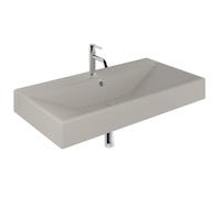 Kludi Resa lavabo avec bouchon 101x50 cm rectangulaire de meuble-à poser marron/beige 59WW101O2