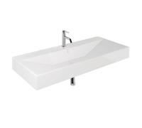 Kludi Resa lavabo avec bouchon 121x50 cm rectangulaire de meuble-à poser blanc 59WW12143