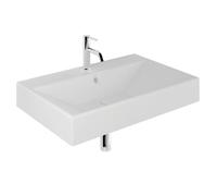 Kludi Resa lavabo avec bouchon 81x50 cm rectangulaire de meuble-à poser blanc 59WW8153
