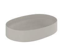 Kludi Resa O lavabo avec bouchon 60x40 cm ovale à poser gris/pierre 58CW20O2