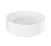 Kludi Resa R lavabo avec bouchon 40x40 cm ronde à poser blanc 58CW1043