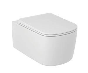 Kludi Resa S cuvette wc avec abattant à descente lente suspendue oui oui blanc mat 27WCSET53