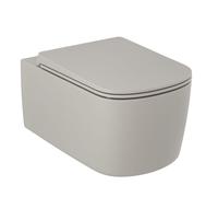 Kludi Resa S cuvette wc avec abattant à descente lente suspendue oui oui gris mat 27WCSETO2