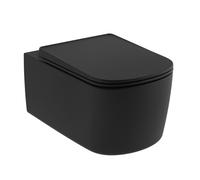 Kludi Resa S cuvette wc avec abattant à descente lente suspendue oui oui noir mat 27WCSET39