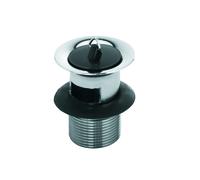 KLUDI Robinet à tige G 1 1/4 avec trop-plein, sans chaînette ni support de chaîne, chrome, 1042705-00