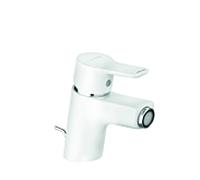 Kludi Robinet pour bidet Pure & easy 375339165 blanc / chromé , DN 15, avec chromé métal