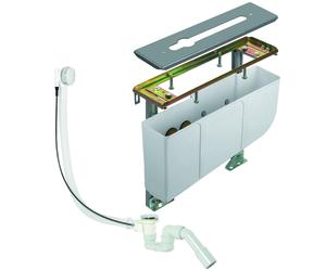 KLUDI ROTEXA Unité de montage sur bord de baignoire, gros oeuvre et finition Set complet pour robinetterie à trois trous, 7881205-00