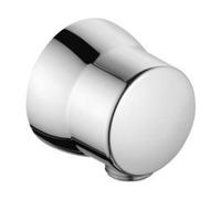 KLUDI A-QA Coude de raccordement pour flexible DN 15, à sécurité intrinsèque contre le reflux, avec bague de compensation murale, 6306105-00, Couleur: chrome
