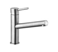 Kludi Steel cuisine match0 44850F860 bec pivotant 360°, inox brossé