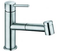 Kludi Steel mitigeur de cuisine sur pied acier inoxydable 44851F860