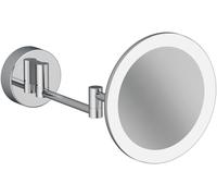 Kludi Vela R miroir cosmétique 20.2x20.2 cm arrondi avec éclairage chrome 5899505W