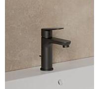 Kludi X1 100 mitigeur lavabo basse pression 322763975 avec garniture de vidage , noir mat