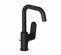 Kludi X1 mitigeur lavabo 320273975 commande latérale, avec garniture de vidage , noir mat