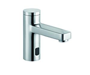 Kludi Zenta E mitigeur lavabo 3820005 chromé, infrarouge, raccordement électrique, poignée de sélection de température