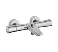 Kludi Mitigeur thermostatique bain/douche Zenta SL montage mural blocage eau chaude Chrome
