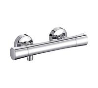 Kludi Mitigeur thermostatique de douche ZENTA SL 351000538 mural, blocage de l'eau chaude, Chrome