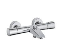 Kludi Mitigeur thermostatique bain/douche Zenta SL montage mural blocage eau chaude Chrome