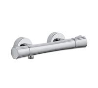 Kludi Mitigeur thermostatique de douche ZENTA SL 351000538 mural, blocage de l'eau chaude, Chrome