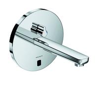 KLUDI ZENTA SL E Robinetterie de lavabo électronique, saillie 190mm, rosace ronde, 5 l/min, alimentation électrique ou par pile, chrome, 3850105