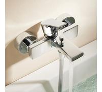 Kludi ZENTA SL Mitigeur de baignoire en applique, Mitigeur monocommande, 486700565,