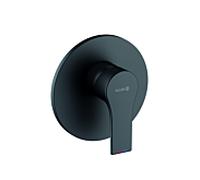 Kludi Zenta SL mitigeur de douche 487553965 mitigeur à encastrer, débit 28 l/min, noir mat