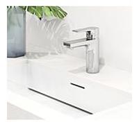 Kludi Zenta SL mitigeur lavabo 482900565 chromé , chromé sortie bord inférieur 100mm, avec garniture de vidage