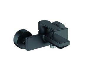 KLUDI ZENTA SL Mitigeur monocommandé pour bain et douche, montage mural, 486703965, Couleur: noir mat
