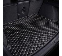 KLUEES Cuir Tapis Coffre Voiture pour Citroen DS4 2011-2015,AntidéRapant Car Trunk Protection Mats,Anti Rayures Trunk Chargement Protection Doublure,B/Black~Beige