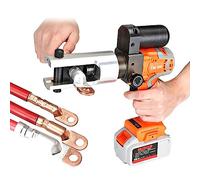 KLUFO Sertisseuse hydraulique Rechargeable 16-300mm², sertisseuse hydraulique électrique, sertisseuse de câble alimentée par Batterie Sertisseuse pour Terminal cuivre-Aluminium