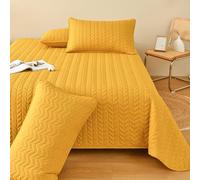 KLUOT Couvre-lit 200x230cm Super Doux et Confortable Dessus de Lits et Couvre avec 2 Taies d'oreiller 50x75cm pour Toute L'Année