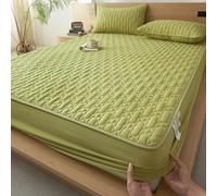 KLUOT Drap Housse 120 x 200 + 30 cm avec taie d'oreiller Drap Doux et Respirant Lavable en Machine Alèse Imperméable et Micro Respirante Souple et Silencieux Lavable