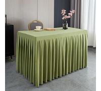 KLUOT Nappe 150 x 60 + 75 cm Résistantes aux Taches et aux Rides pour l‘extérieur, Jardin, Anniversaire, Mariage, Table Basse, Picnic Vert Clair