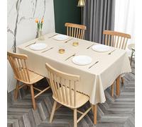 KLUOT Nappe 160 x 260 cm Nappe Toile Cirée Rectangulaire Nappe Imperméable Essuyable Nappe Ciree Toile Ciree Rectangle